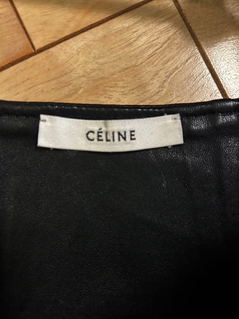 セリーヌ　CELINE レザースカート