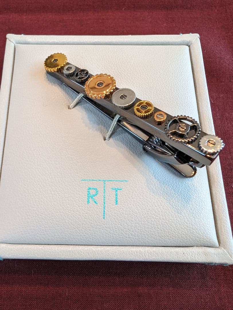 新品　タテオシアンのタイバー　タイピン　タテオシアン氏の直筆サインボックス入り