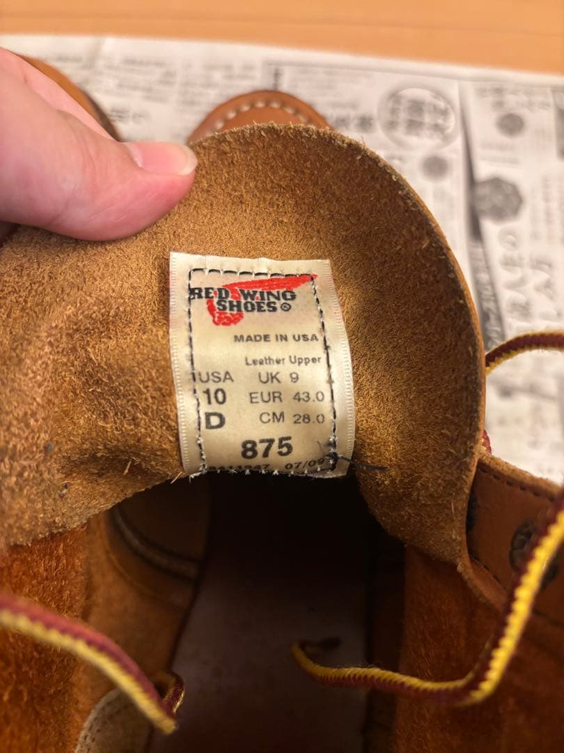 RED WING 875 レッドウィング レザーハイカットブーツ