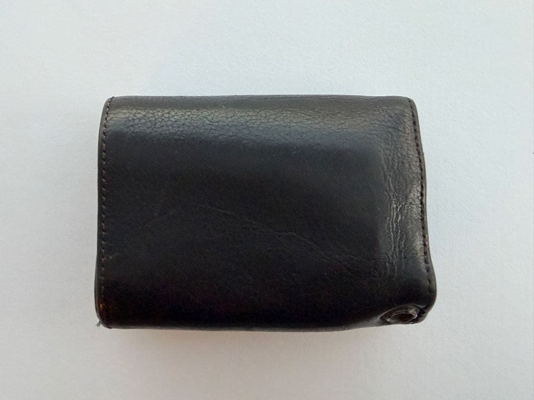 【正規品】クロムハーツ 3フォールド ウォレット クロスボタン　ブラック