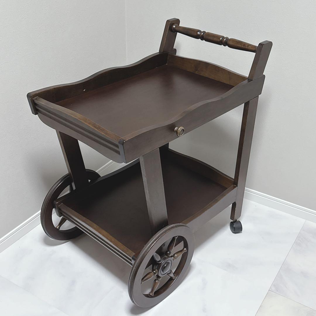 karimoku カリモク キッチンワゴン ヴィンテージ　店舗 オブジェ　極美品