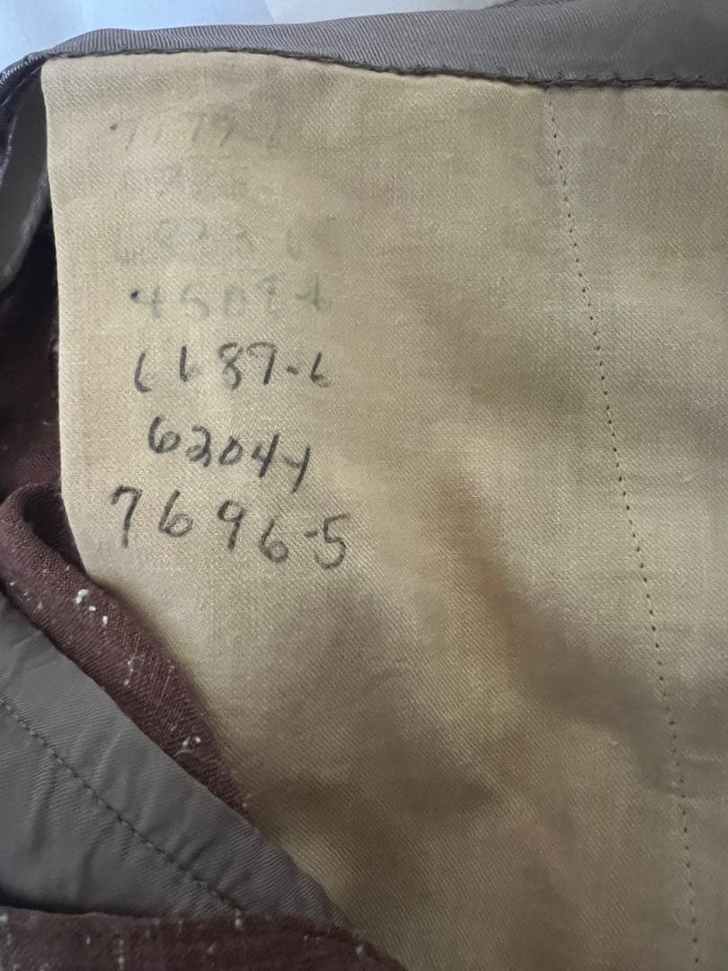 【スペシャル】50s レーヨン混 ギャバスラックス かすりネップ 2タック