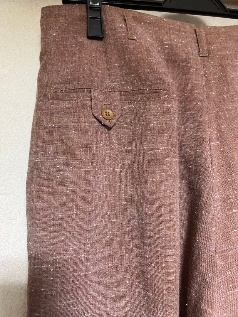 【スペシャル】50s レーヨン混 ギャバスラックス かすりネップ 2タック