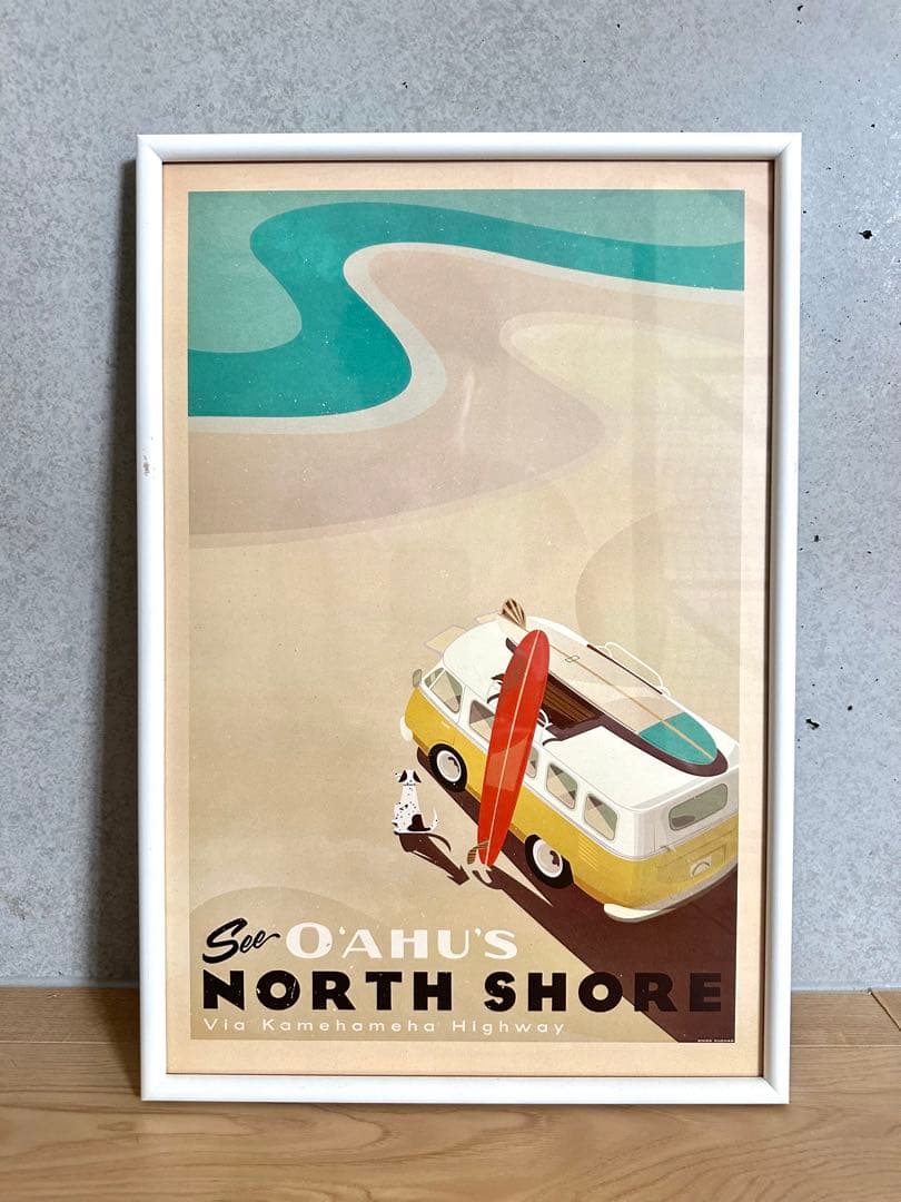 ktm様 ハワイ画家Nick Kucharニック カッチャーアート額付き6点