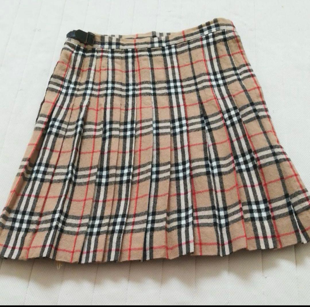 Burberrys正規品(バーバリー)　ウールプリーツスカート