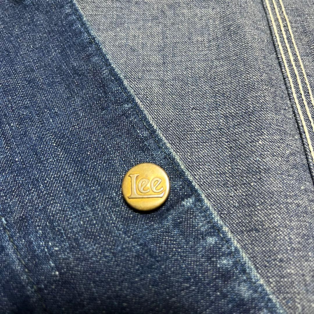 40s Lee 91 j ハウス カバーオール 濃紺 真紺 50s ロングL