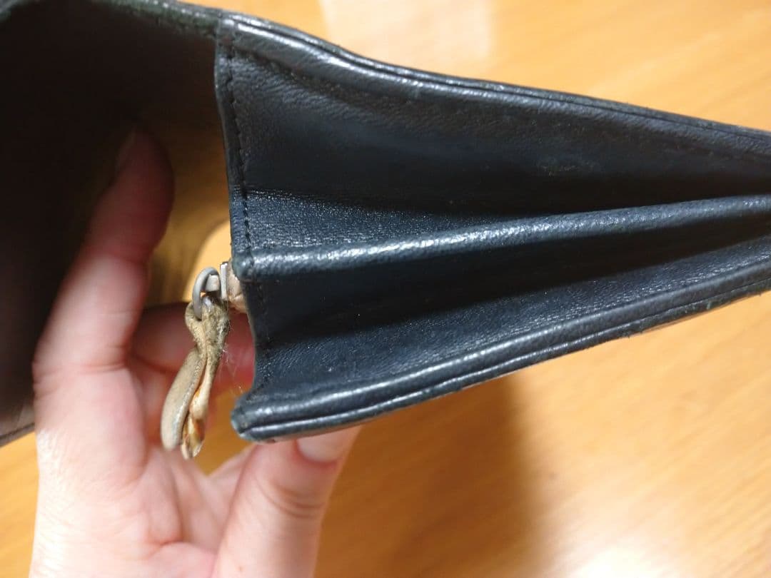 専用です。CHANEL ブラック レザー 長財布 中古