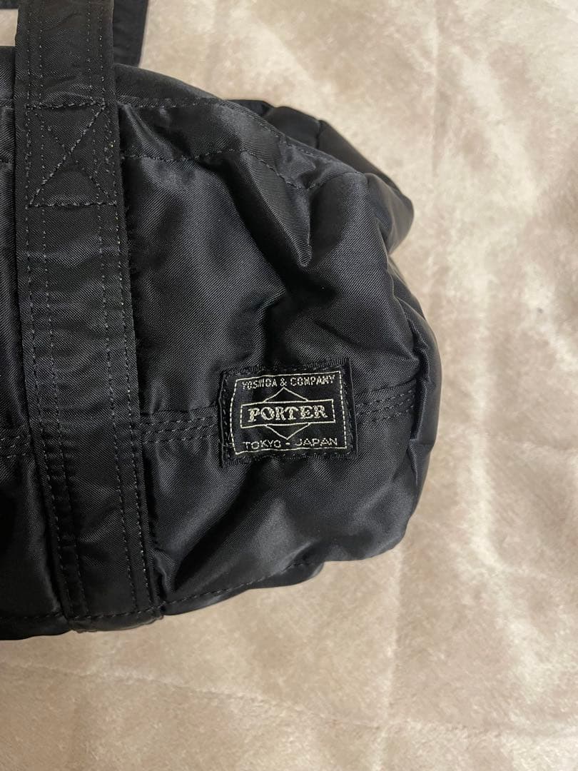 PORTER タンカーブラック ドラムバッグS ミニボストンバッグ