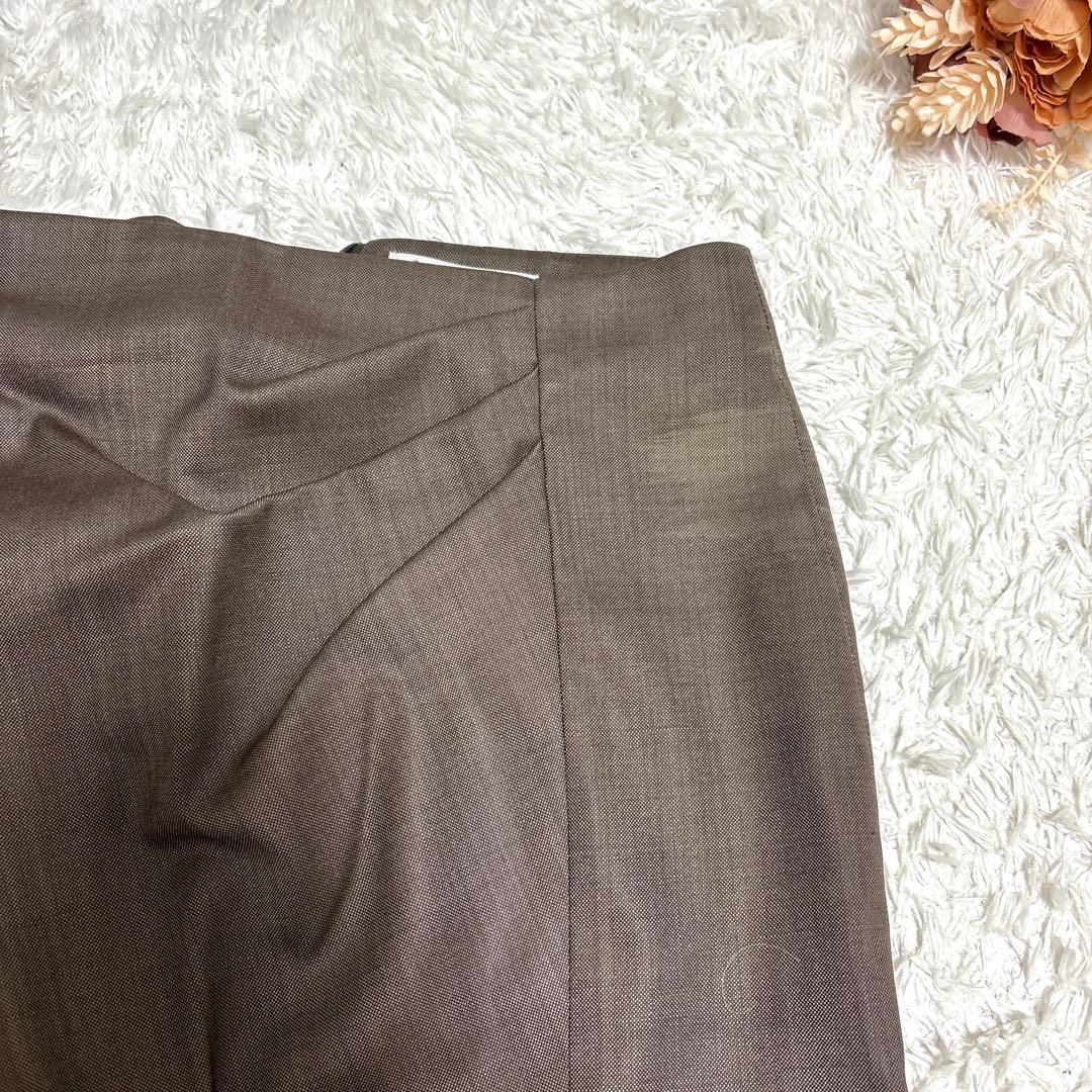 MAX MARA 高級 白タグ セットアップ スーツ フォーマル スカート 茶色