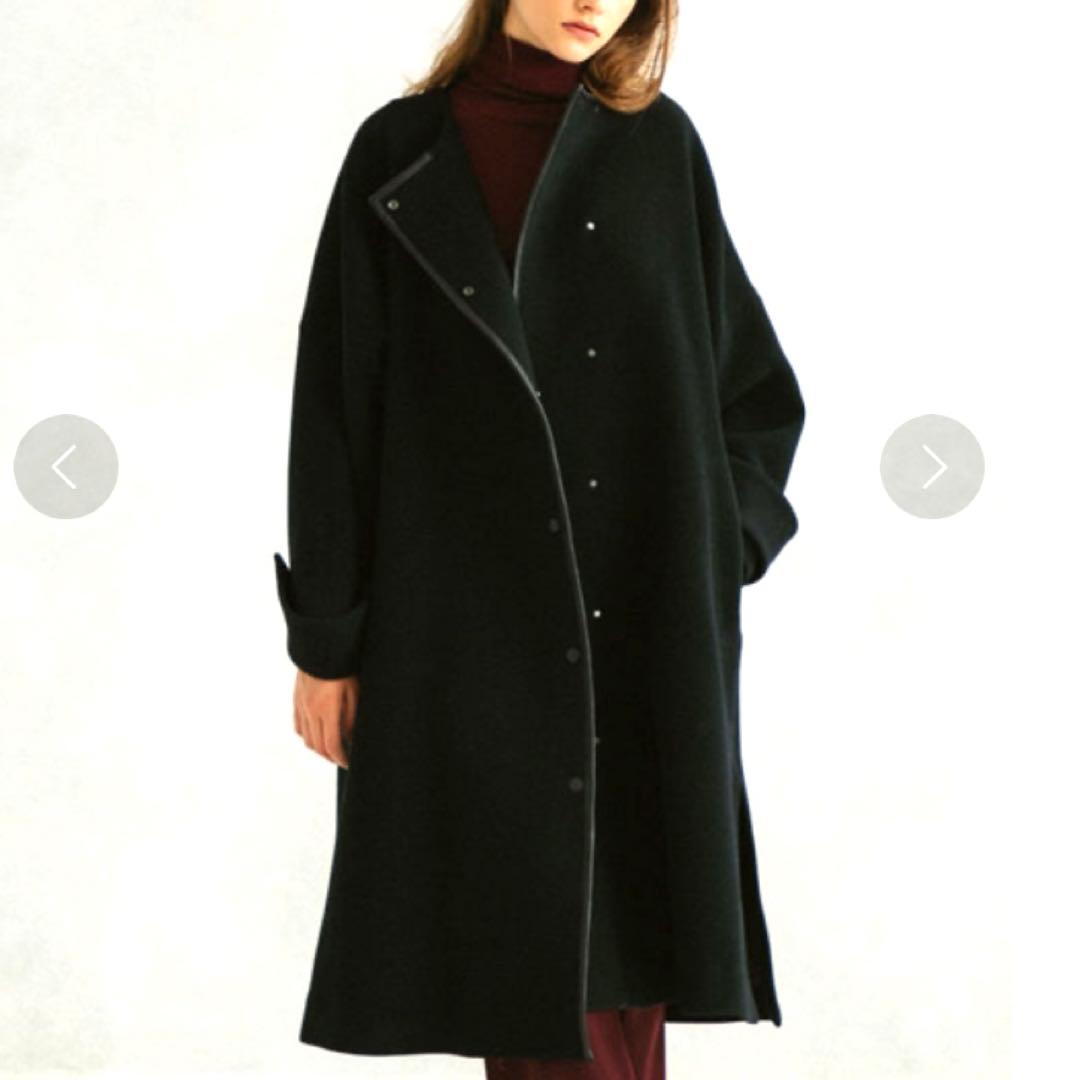 極美品❤︎ UNITED TOKYO ベロアカットテントコート 2way 黒