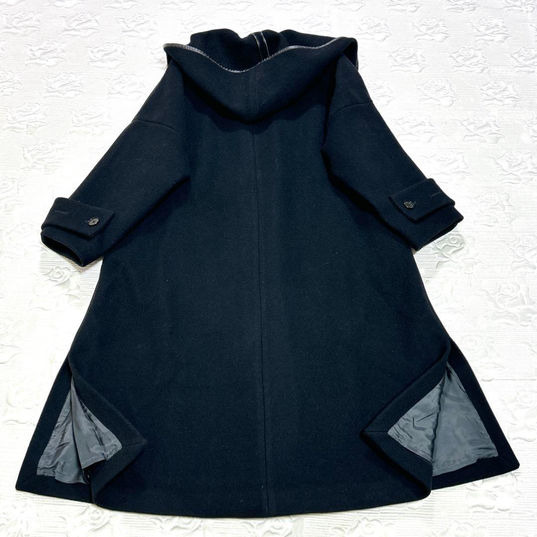 極美品❤︎ UNITED TOKYO ベロアカットテントコート 2way 黒