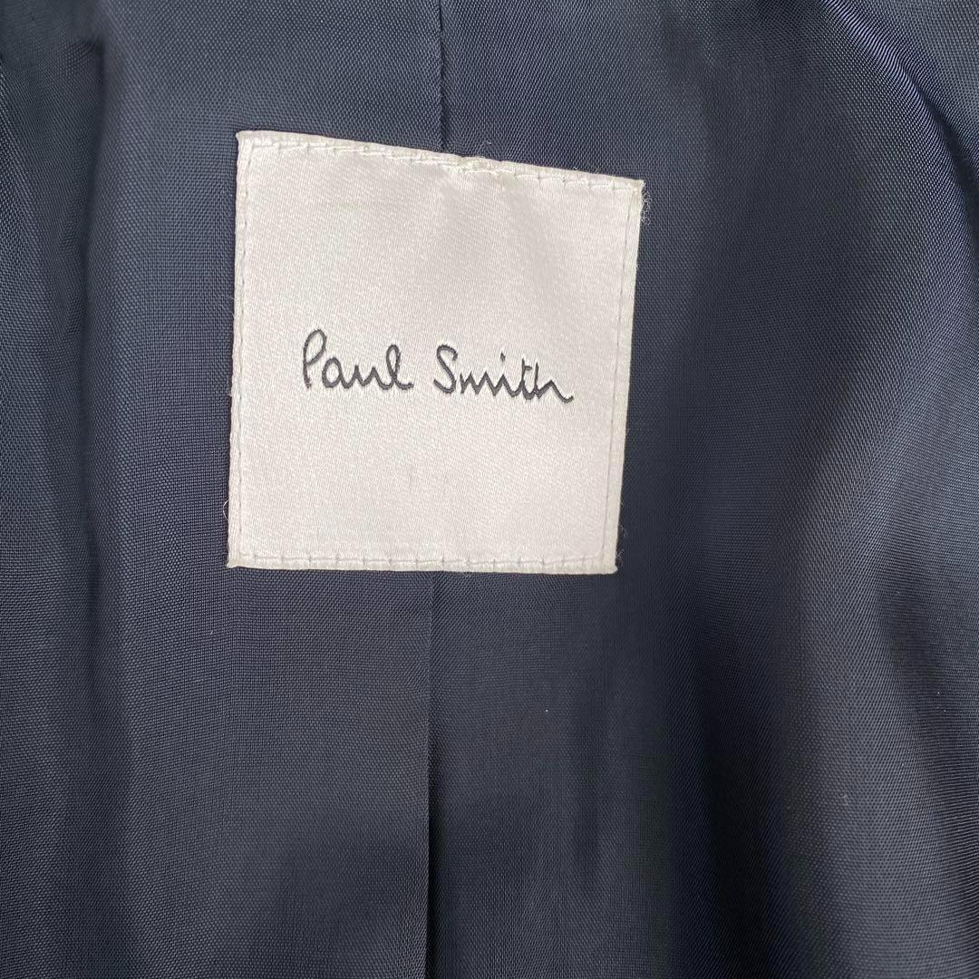 希少　ポールスミス　カシミヤ混　ダブル　チェスター　コート　黒　ロング