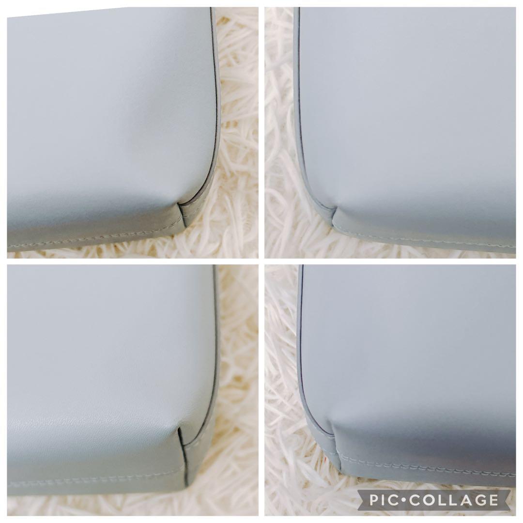 現行　フルラ　ヌヴォラ 2wayショルダーバッグ チェーン　レザー 水色