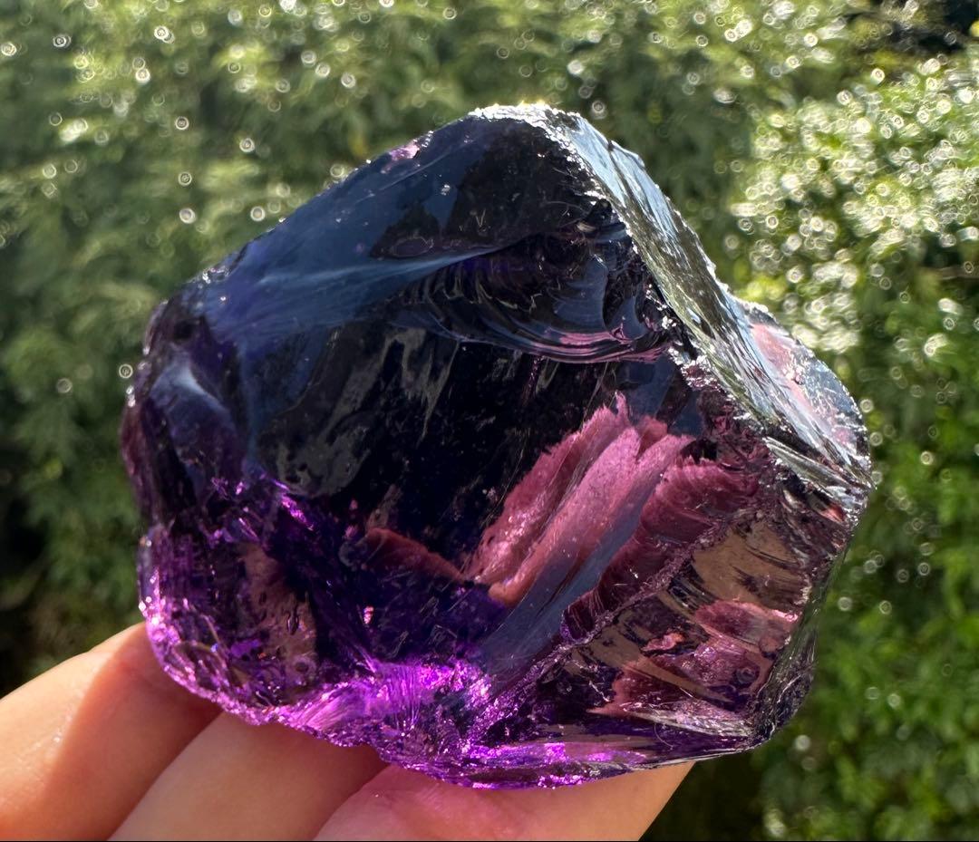 シエラネバダ産アンダラクリスタル原石　紫　パープル レムリアヒーリング瞑想