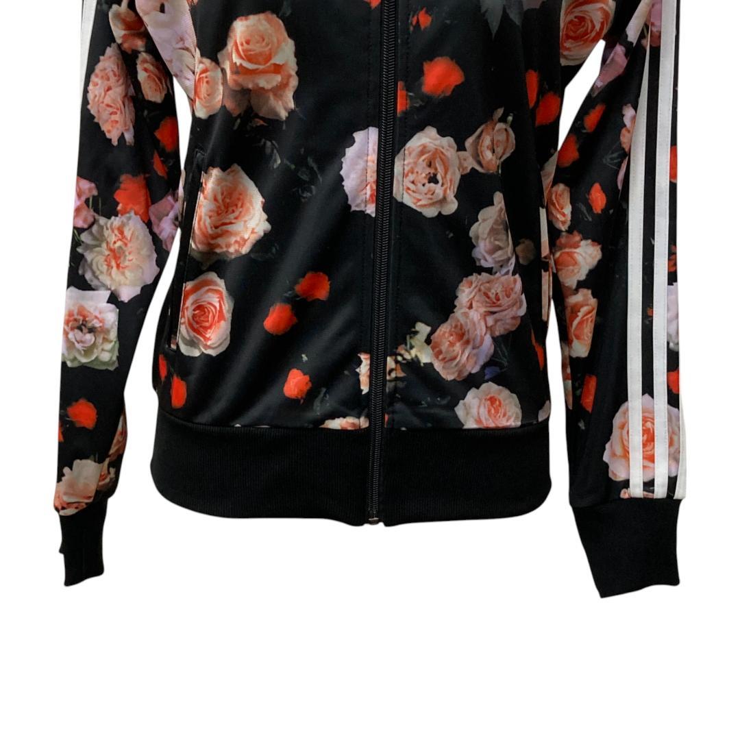 adidas アディダス 黒 長袖 ジャージ S