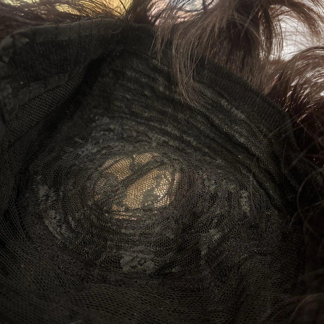 レミー人毛100% ミディアムゆるウェーブ　インナーカラー❣️