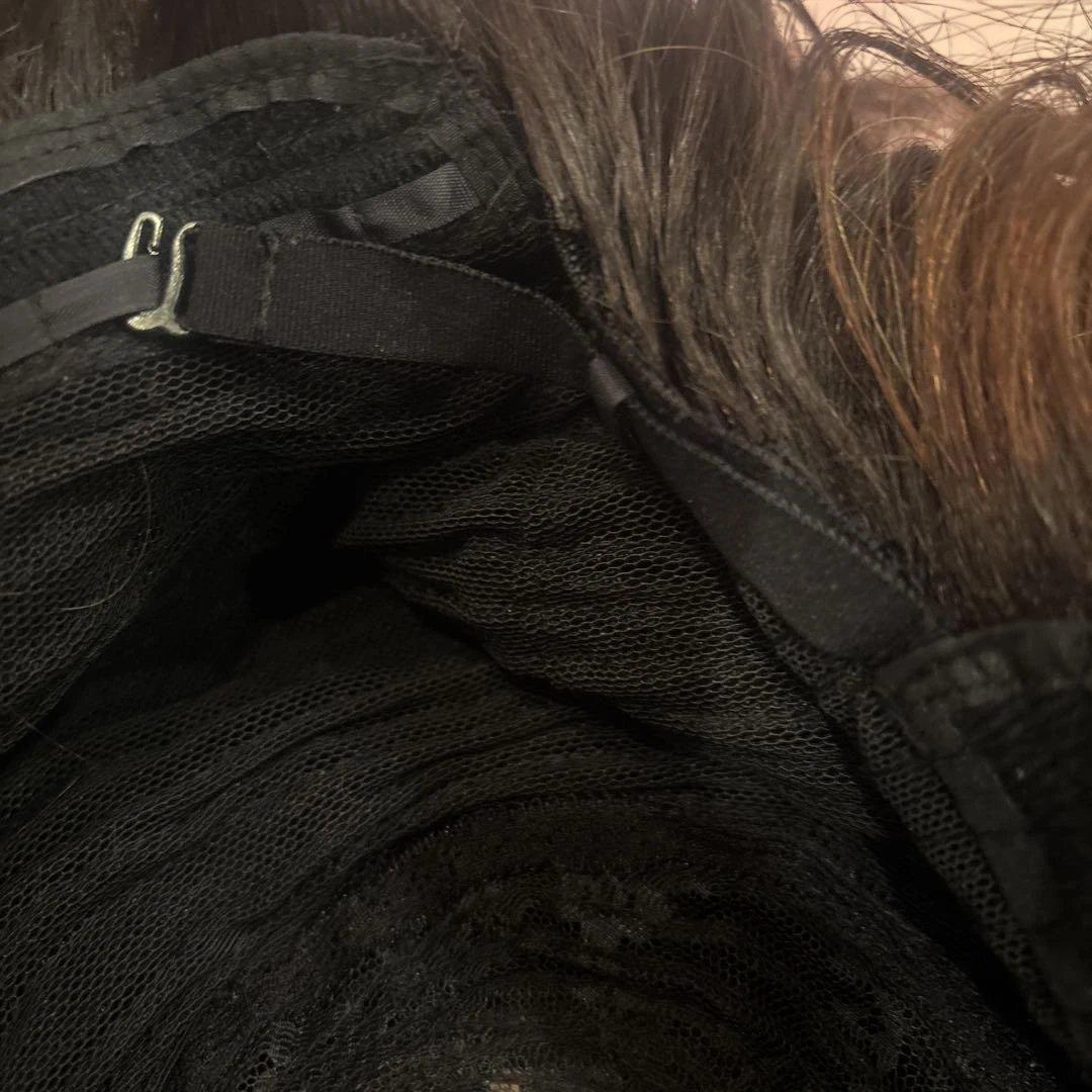 レミー人毛100% ミディアムゆるウェーブ　インナーカラー❣️