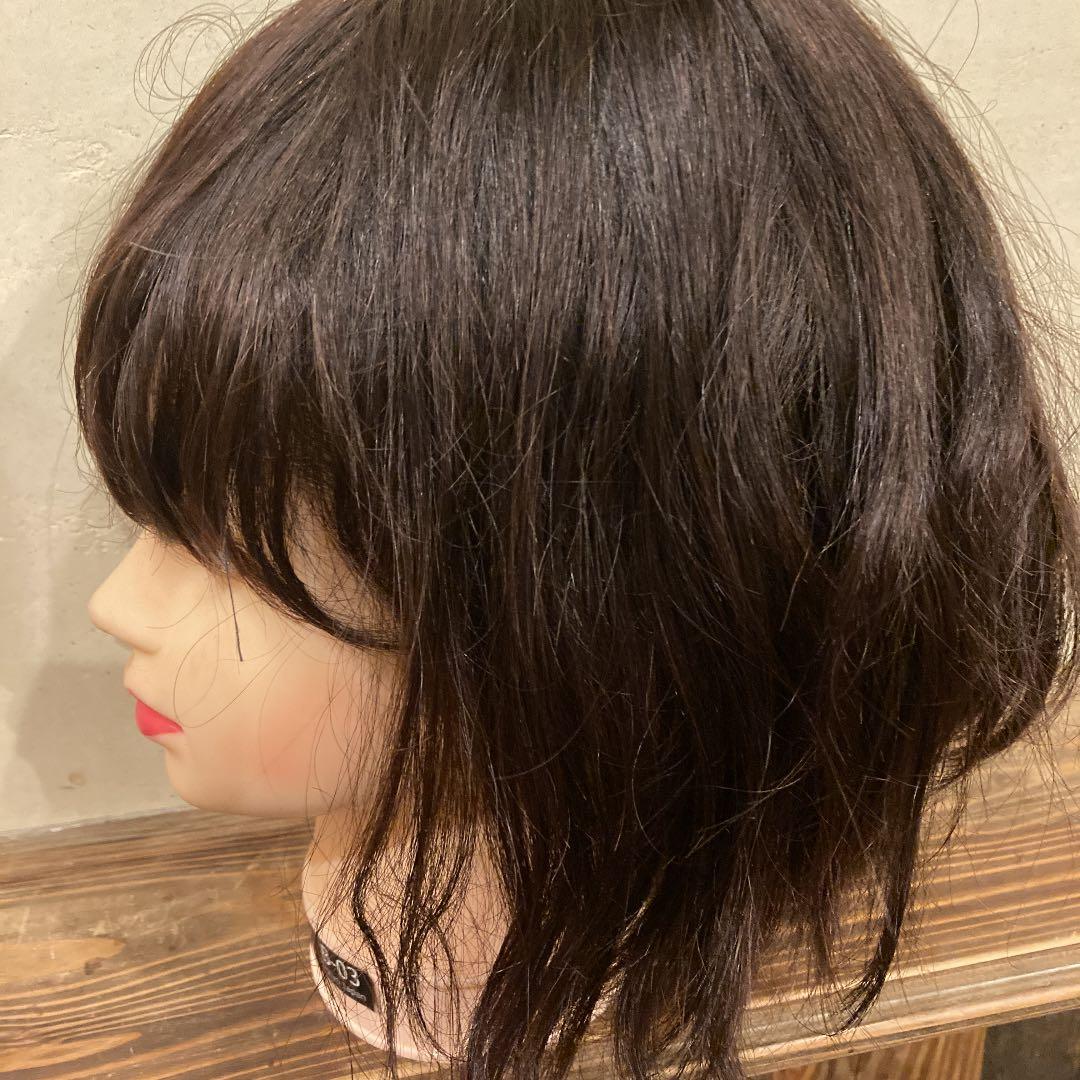 レミー人毛100% ミディアムゆるウェーブ　インナーカラー❣️