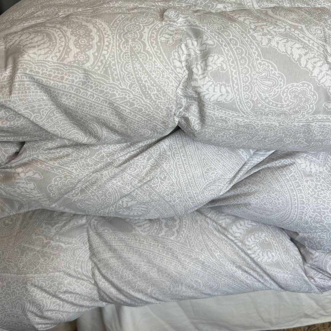 NISHIKAWA DOWN ペイズリー掛け布団 シングル