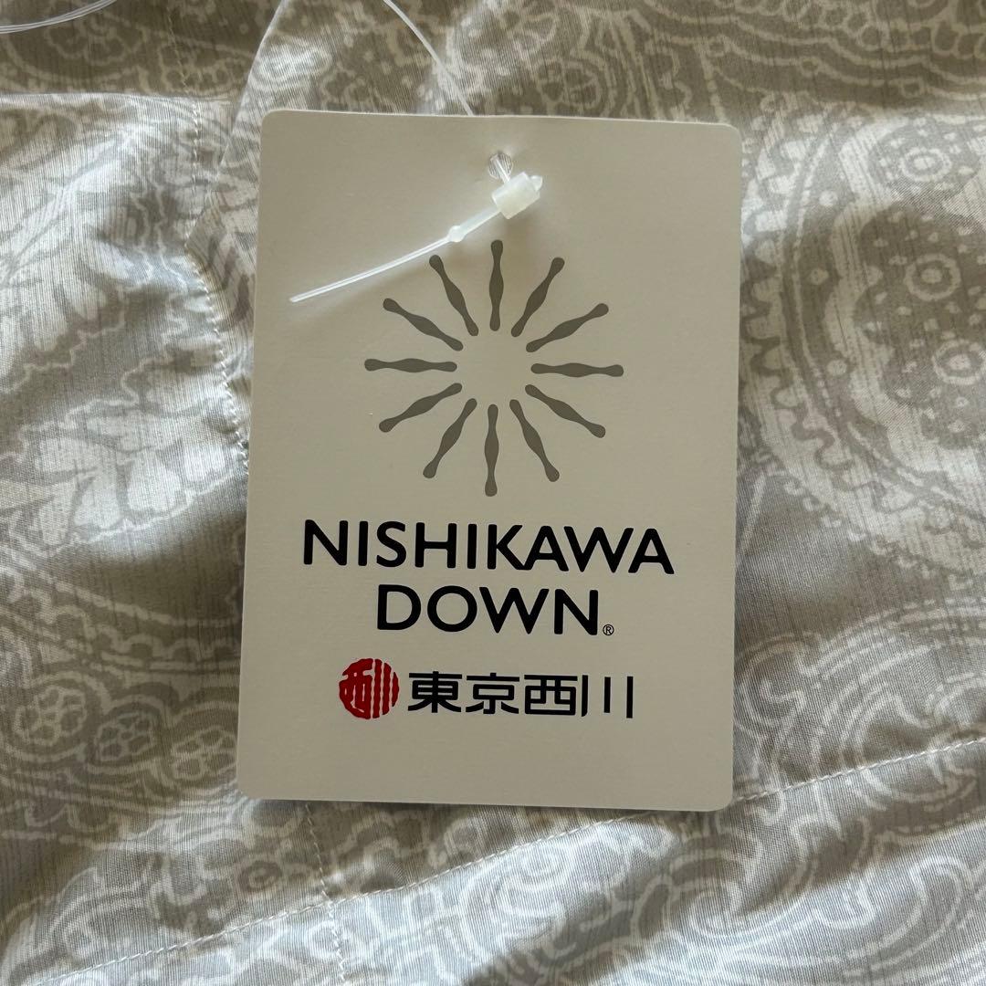 NISHIKAWA DOWN ペイズリー掛け布団 シングル
