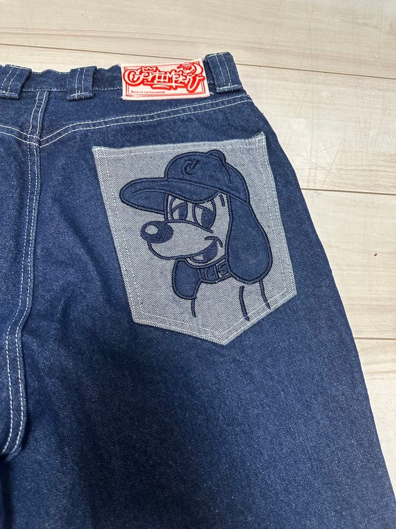 CENTIMETER デニムセットアップ L刺繍ジャケット パンツ上下セット古着