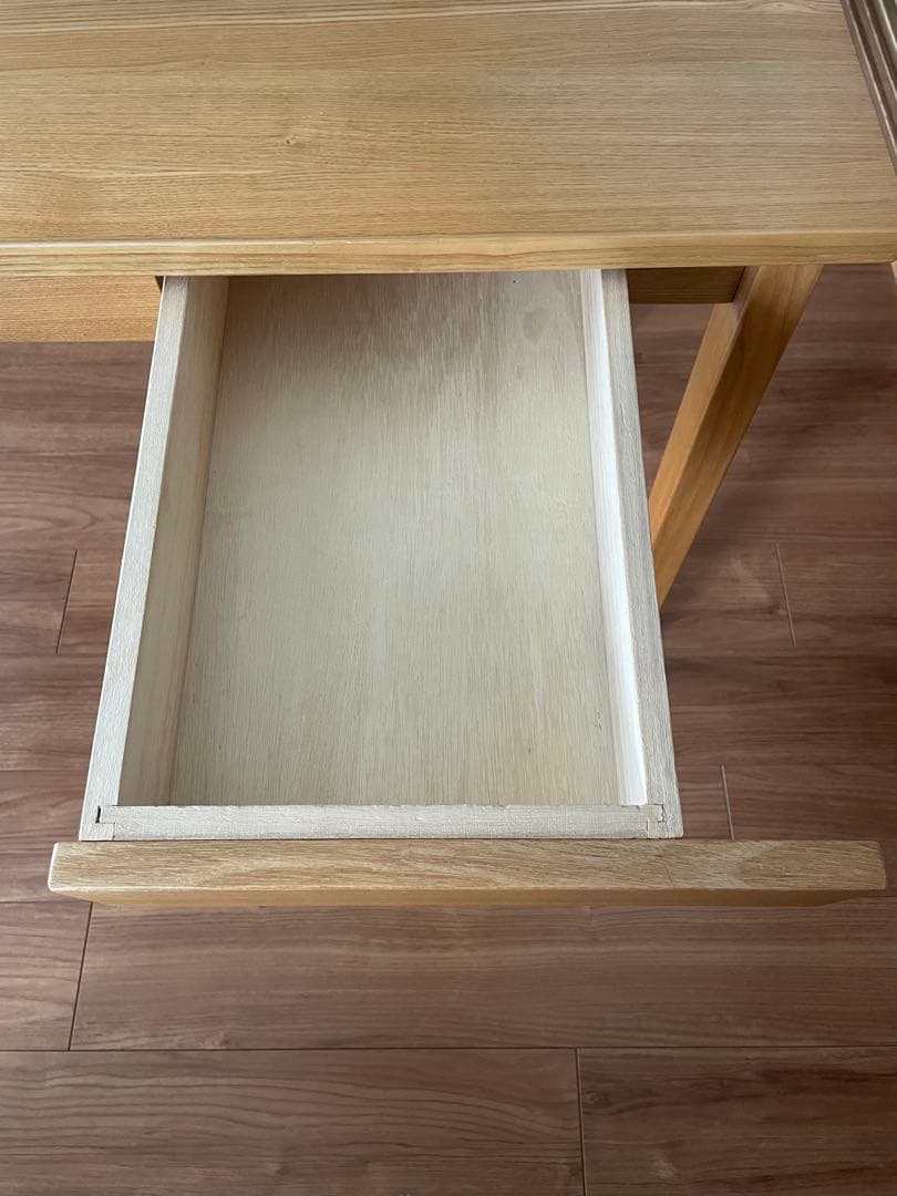 無印良品　MUJI 学習机　タモ材　木製机　デスク