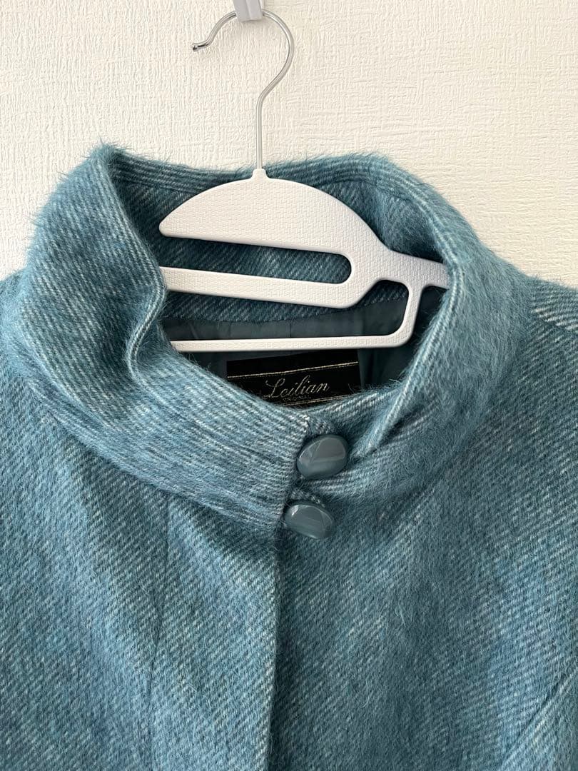 【美品】レリアン　Leilian ハーフコート　アルパカ　ウール　　サイズ11