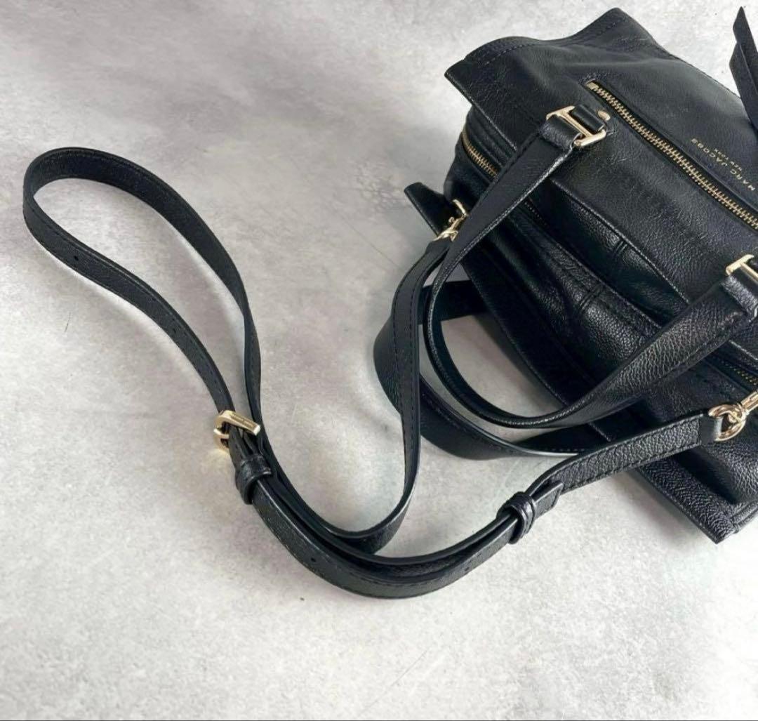 ✨極美品✨マークジェイコブス　クルーザー　サッチェル　2way レザー　ブラック