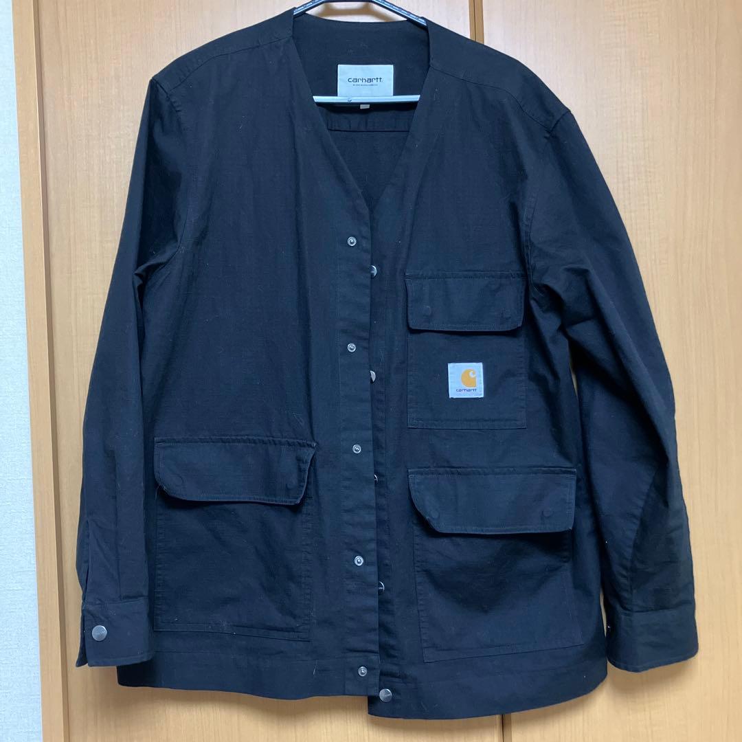 Carhartt WIPブラック ノーカラージャケット M