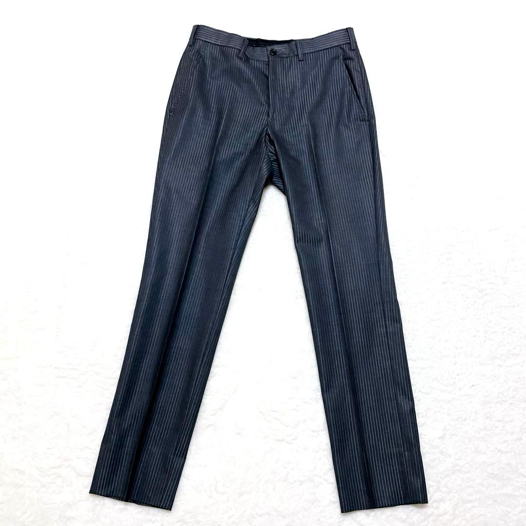 【美品】タケオキクチ　スーツ　セットアップ　 3ピース　ストライプ