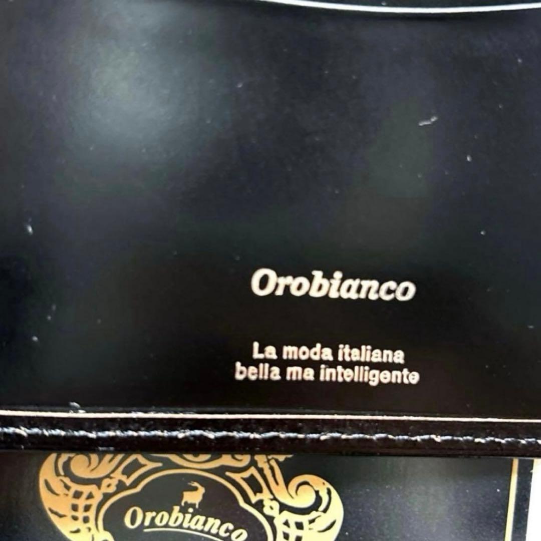 【新品未使用】Orobianco オロビアンコ 本革 二つ折り財布 小銭入れ　黒
