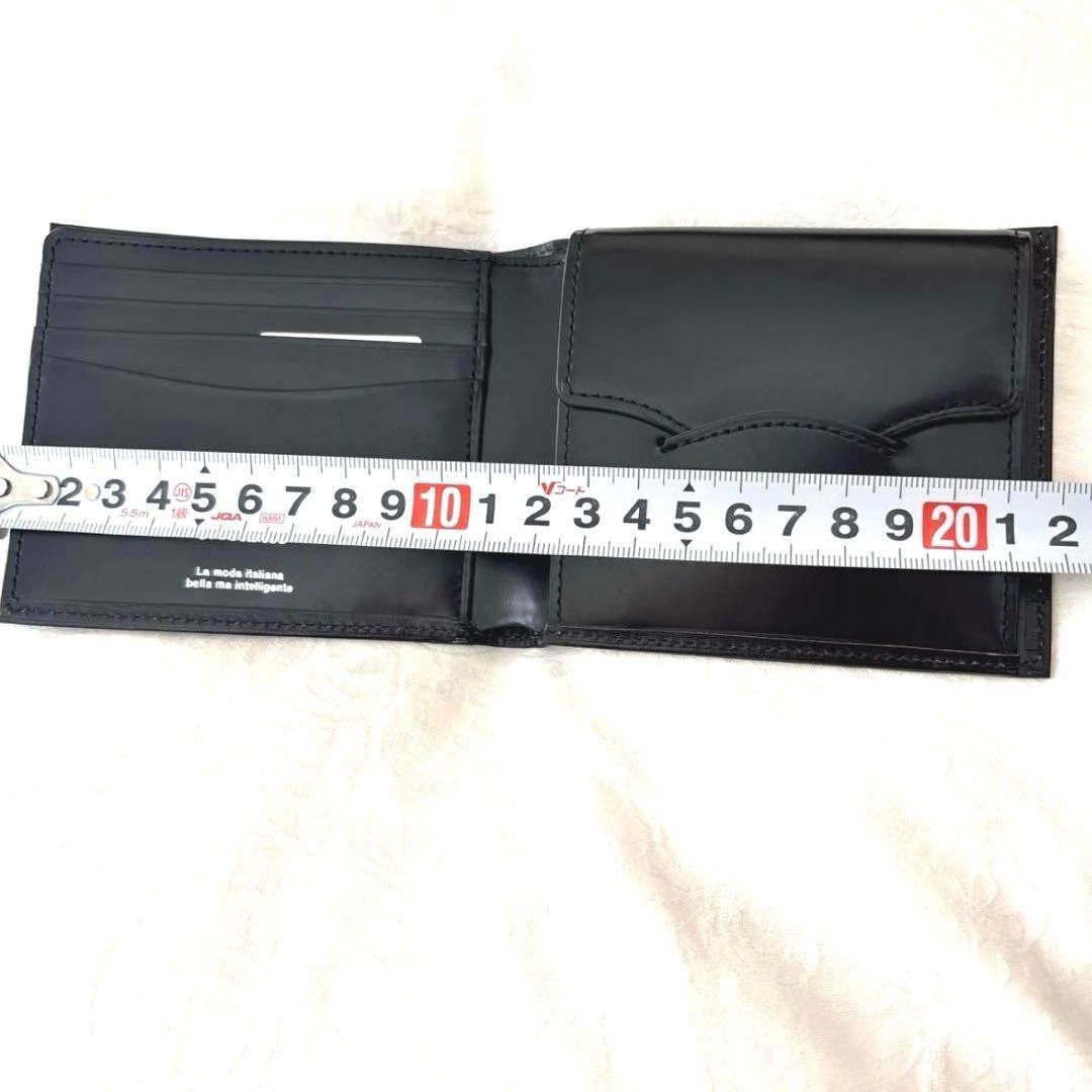【新品未使用】Orobianco オロビアンコ 本革 二つ折り財布 小銭入れ　黒