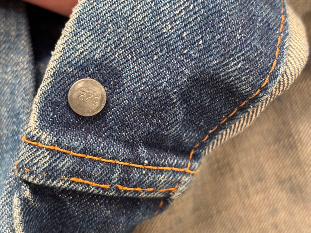 【70s古着】LEVISリーバイス デニムジャケットGジャン。サイズ40程度