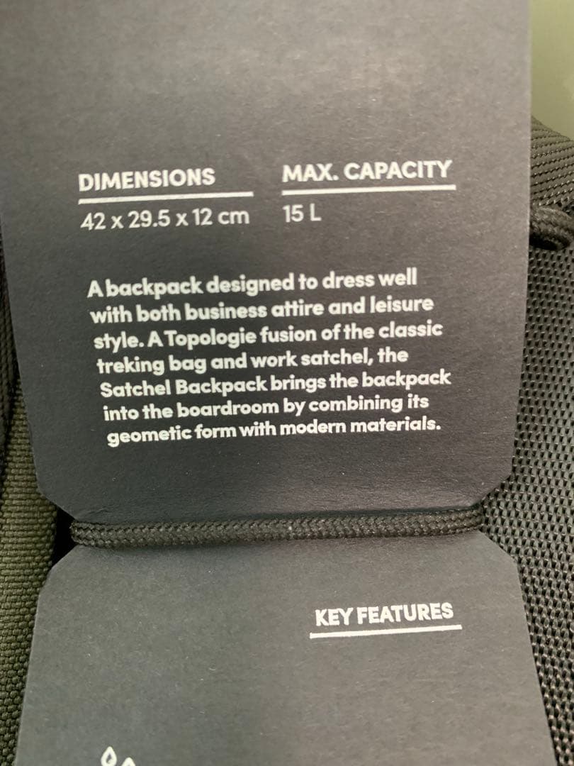 topologie/Satchel Backpack(バックパック)/トポロジー