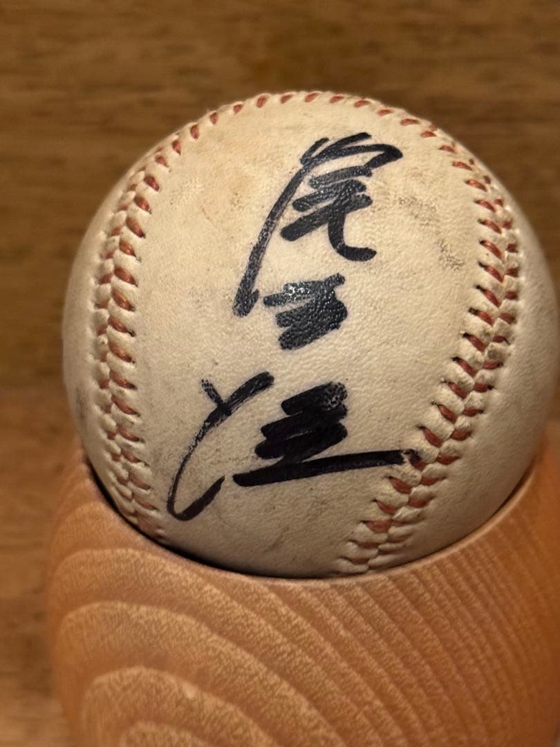 サイン入り野球ボール　村山実、鎌田実