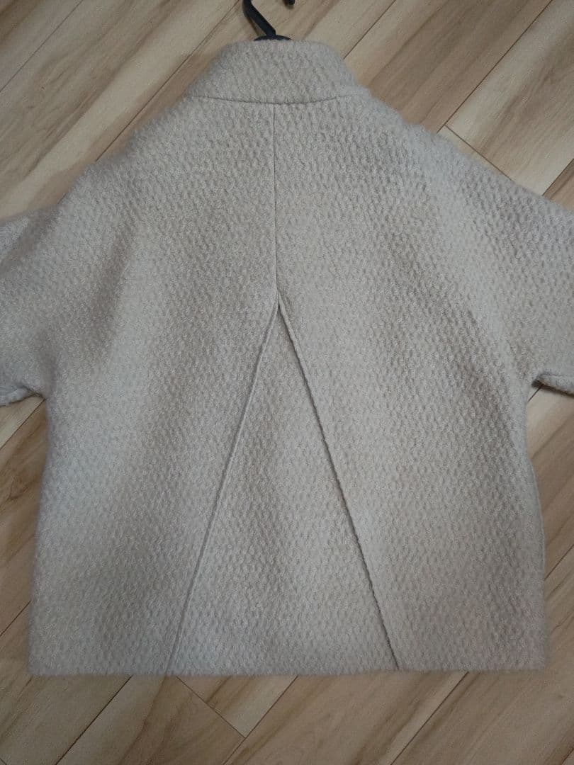 登美　群言堂　毛綿コート　アイボリー