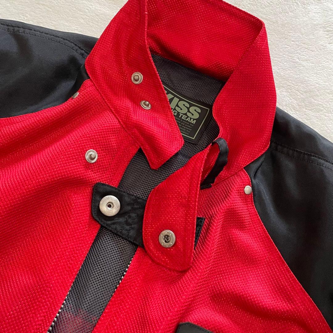 KISS RACING TEAM ライダースジャケット　バイク　メッシュ　L