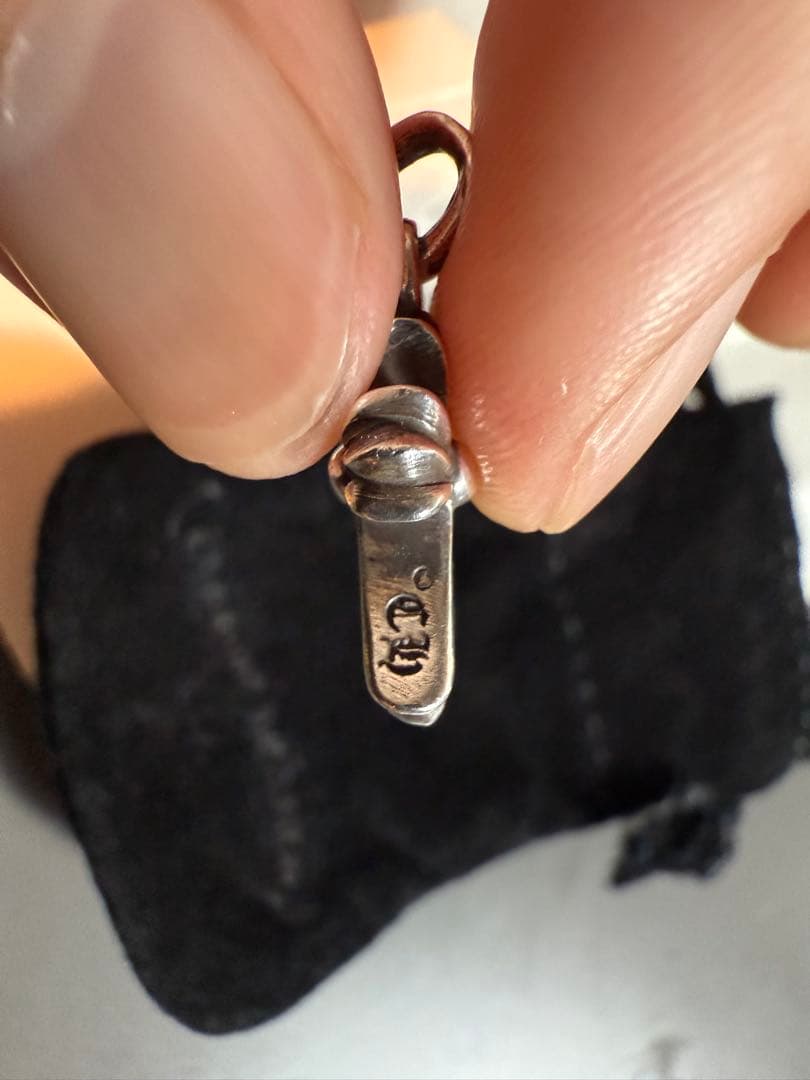 クロムハーツ CHクロスベビーファット　ドロップピアス 片耳　インボイス付き