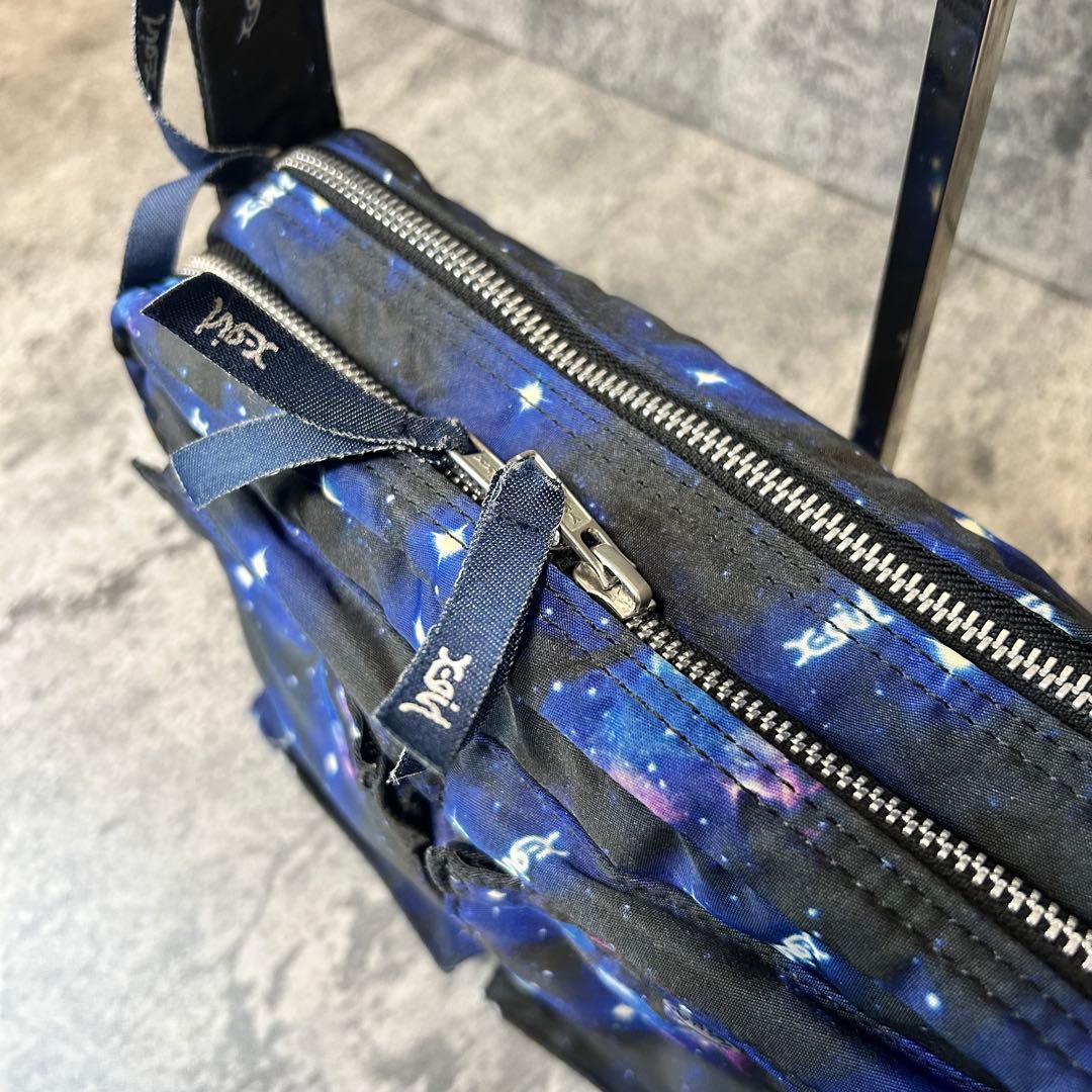 【美品】PORTER X-girl コラボ　ショルダーバッグ　宇宙柄　吉田カバン