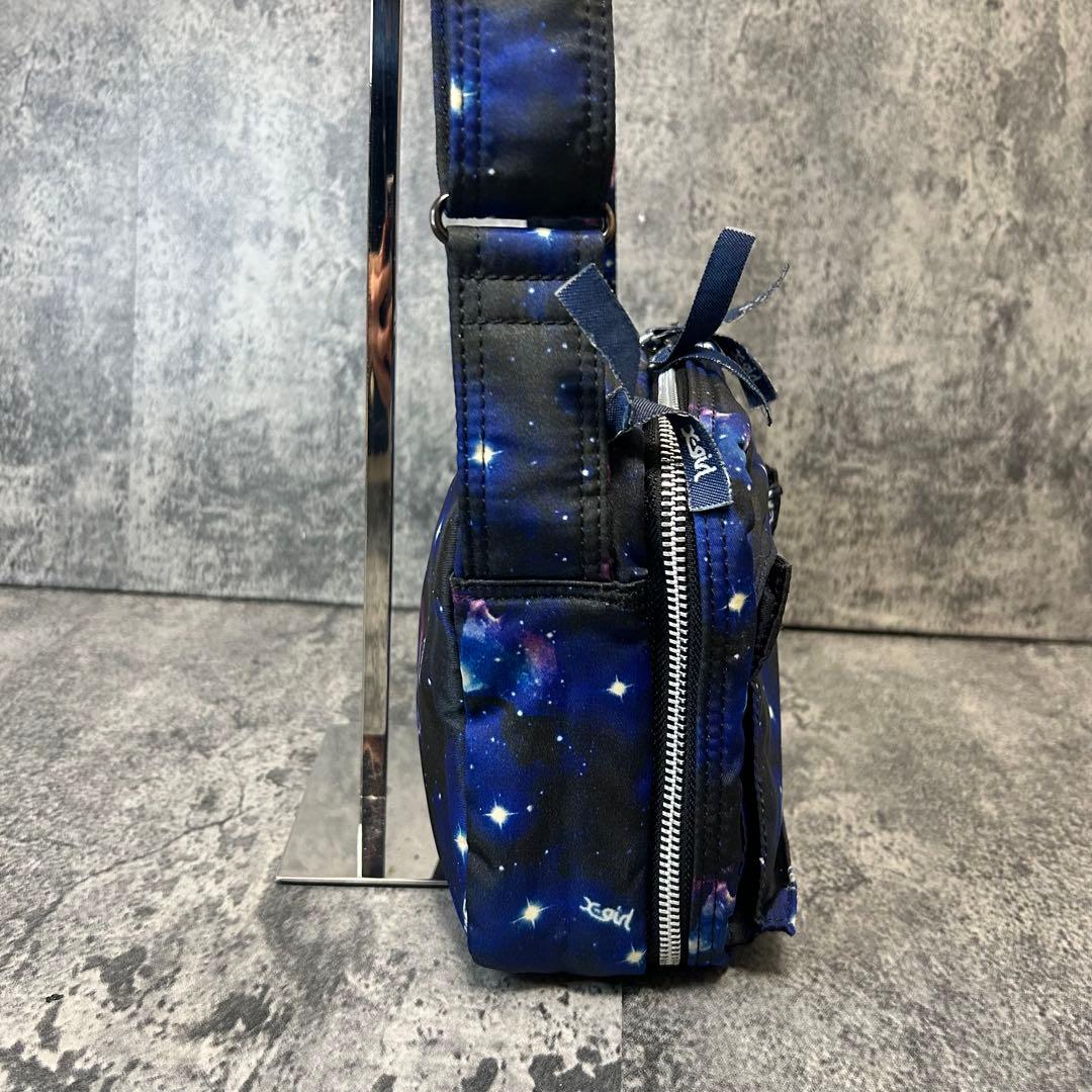 【美品】PORTER X-girl コラボ　ショルダーバッグ　宇宙柄　吉田カバン