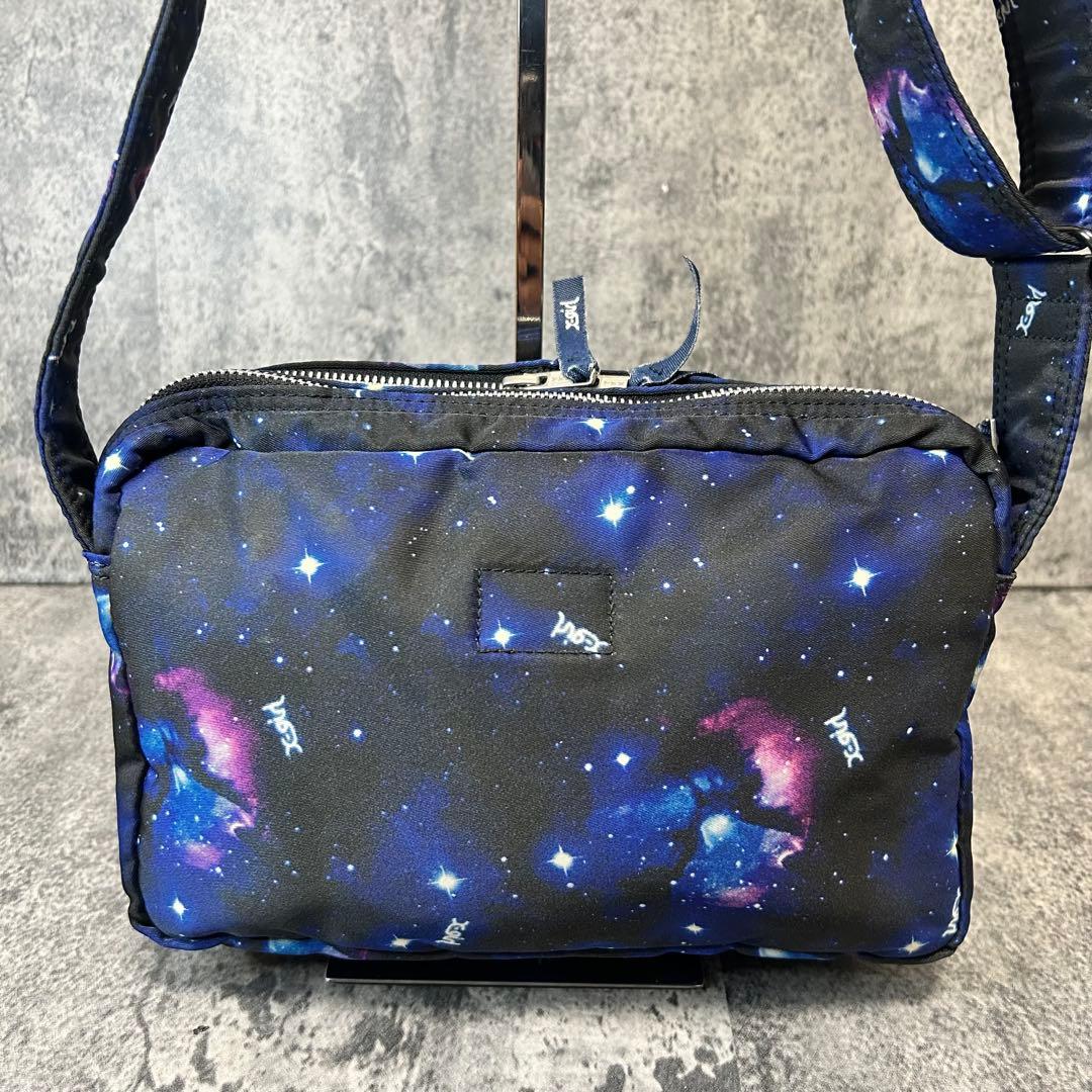 【美品】PORTER X-girl コラボ　ショルダーバッグ　宇宙柄　吉田カバン