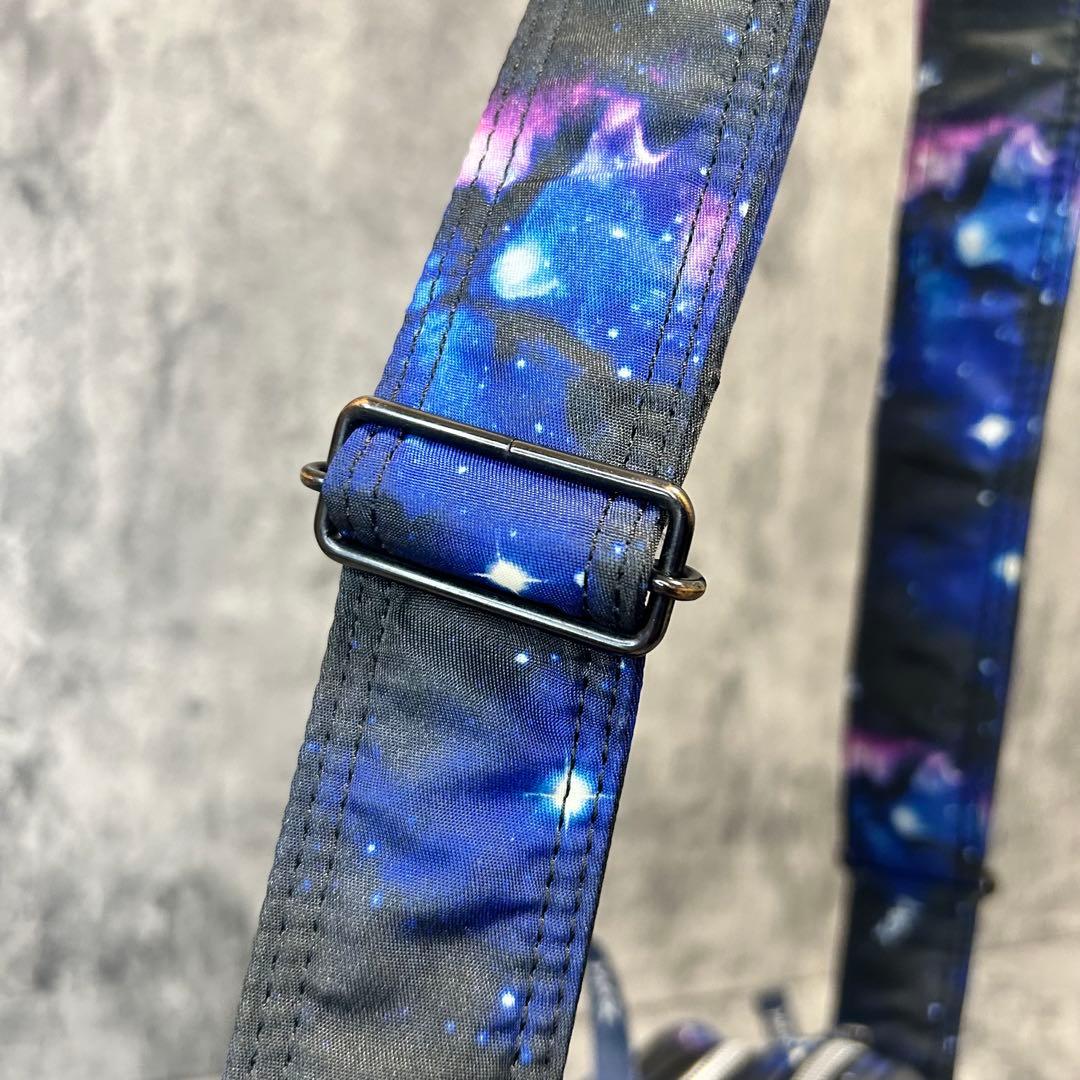 【美品】PORTER X-girl コラボ　ショルダーバッグ　宇宙柄　吉田カバン