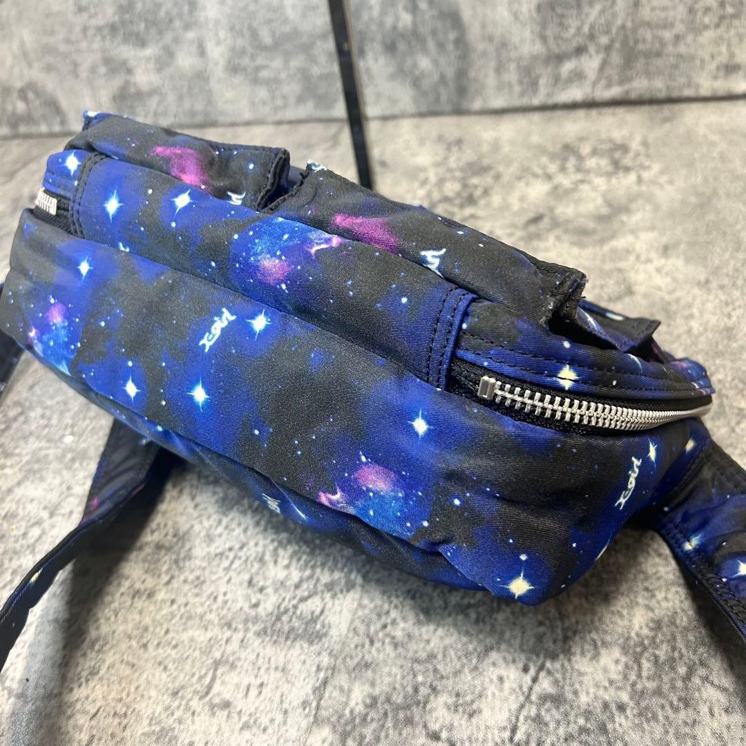 【美品】PORTER X-girl コラボ　ショルダーバッグ　宇宙柄　吉田カバン