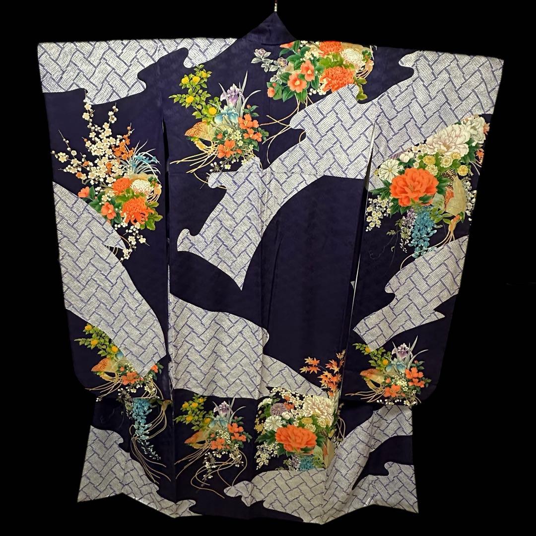 ★豪華絢爛手描き大振袖‼️三越扱い　袋帯他　6点セット