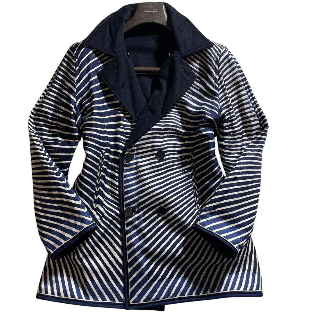 ✨️美品✨️ HERMÈS エルメス リバーシブル ピーコート シルク使用!!