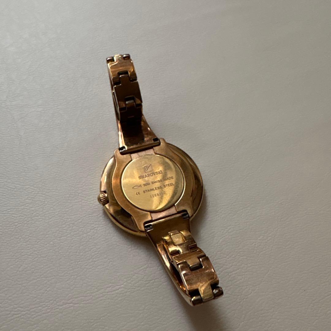 【本日限定、最終お値下げ補足あり】Swarovskiローズゴールド腕時計