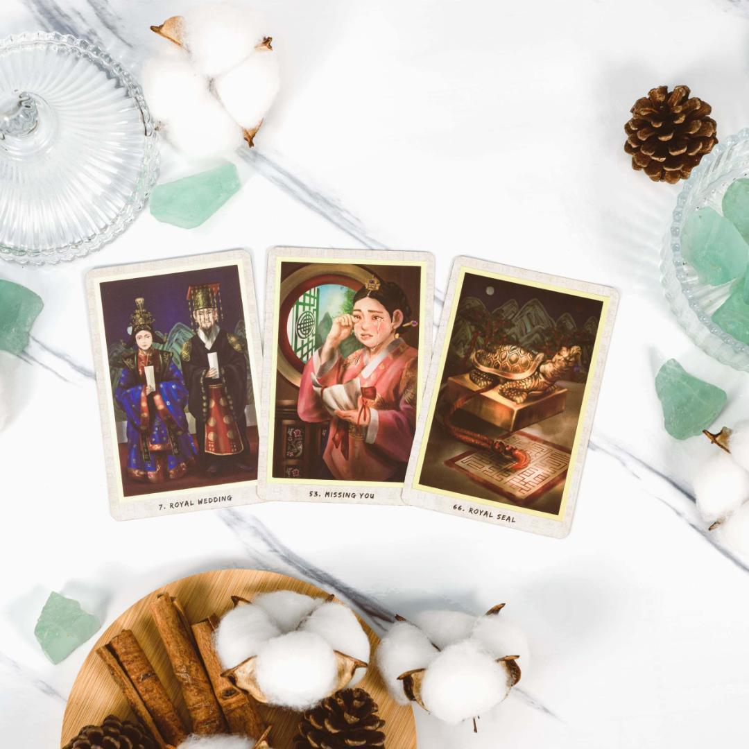 【正規品オラクルカード】入手困難✨史実をベースに韓国王朝王族を描く美麗デッキ