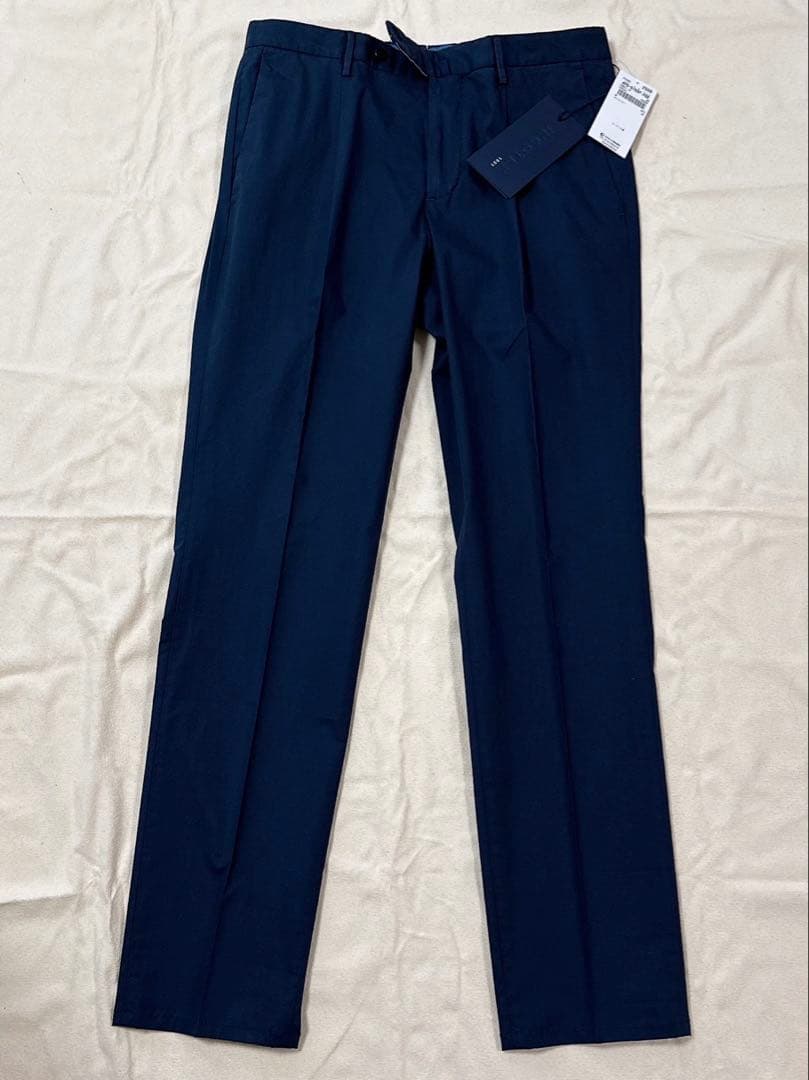 【新品未使用】INCOTEX インコテックス サマーポプリン ネイビー 46