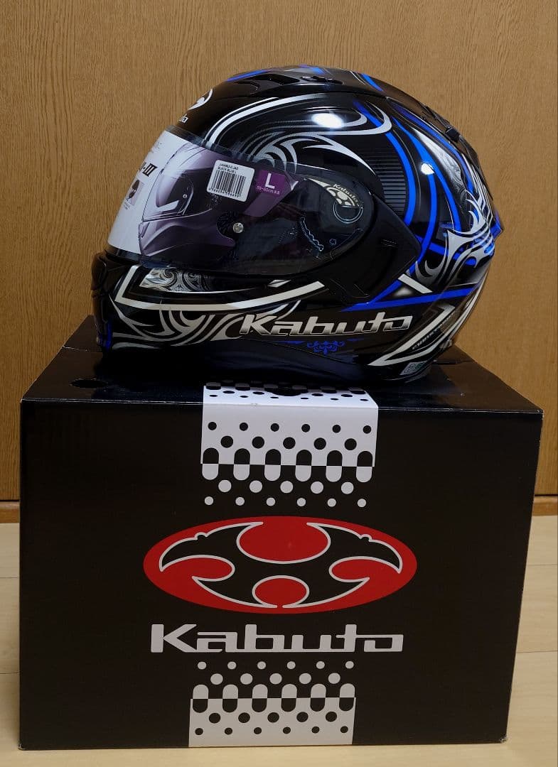 ■OGK Kabuto■ フルフェイスヘルメット 　Lサイズ　 黒/青　未使用