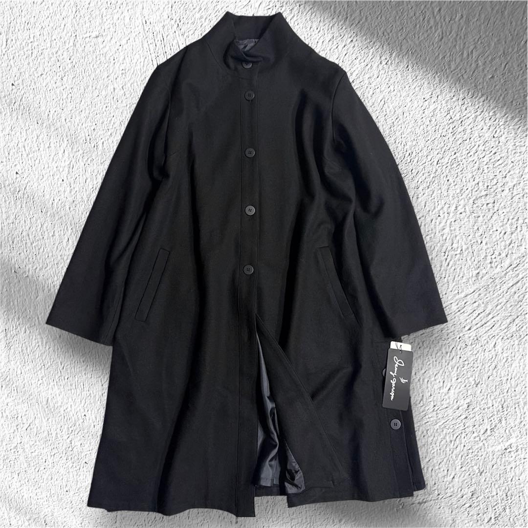 新品✨ジェニーギャルソン ロングコート 定価6,9万 ビッグカラー 刺繍 日本製